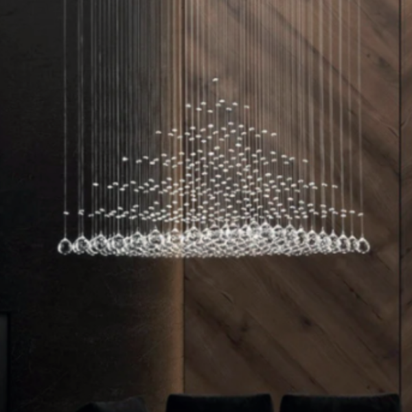 Lampara Colgante de Cristal 500*500*1000 Cristal K9