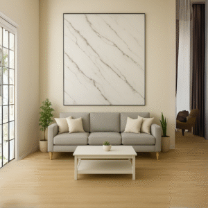 Lamina Decorativa PVC Bambu Veta Plateada