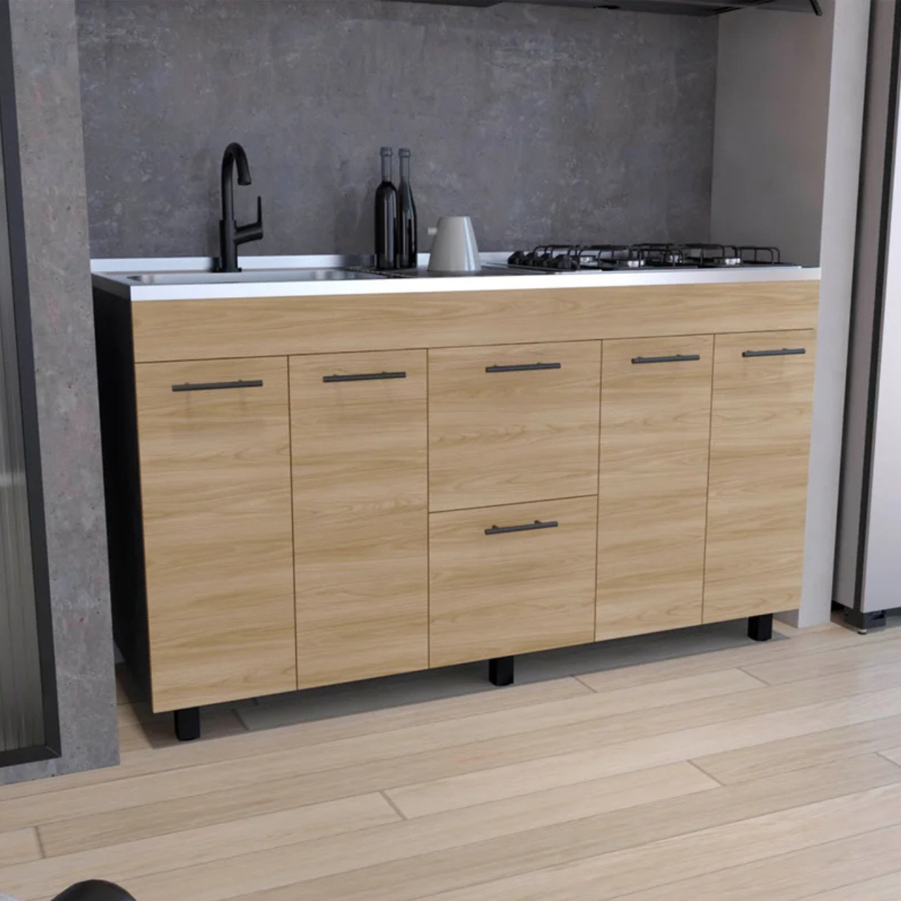 MUEBLE INFERIOR COCINA LUNA (1C) WENGUE
