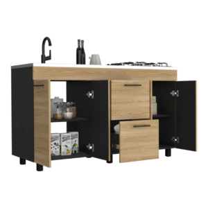 MUEBLE INFERIOR COCINA LUNA (1C) WENGUE - Image 2