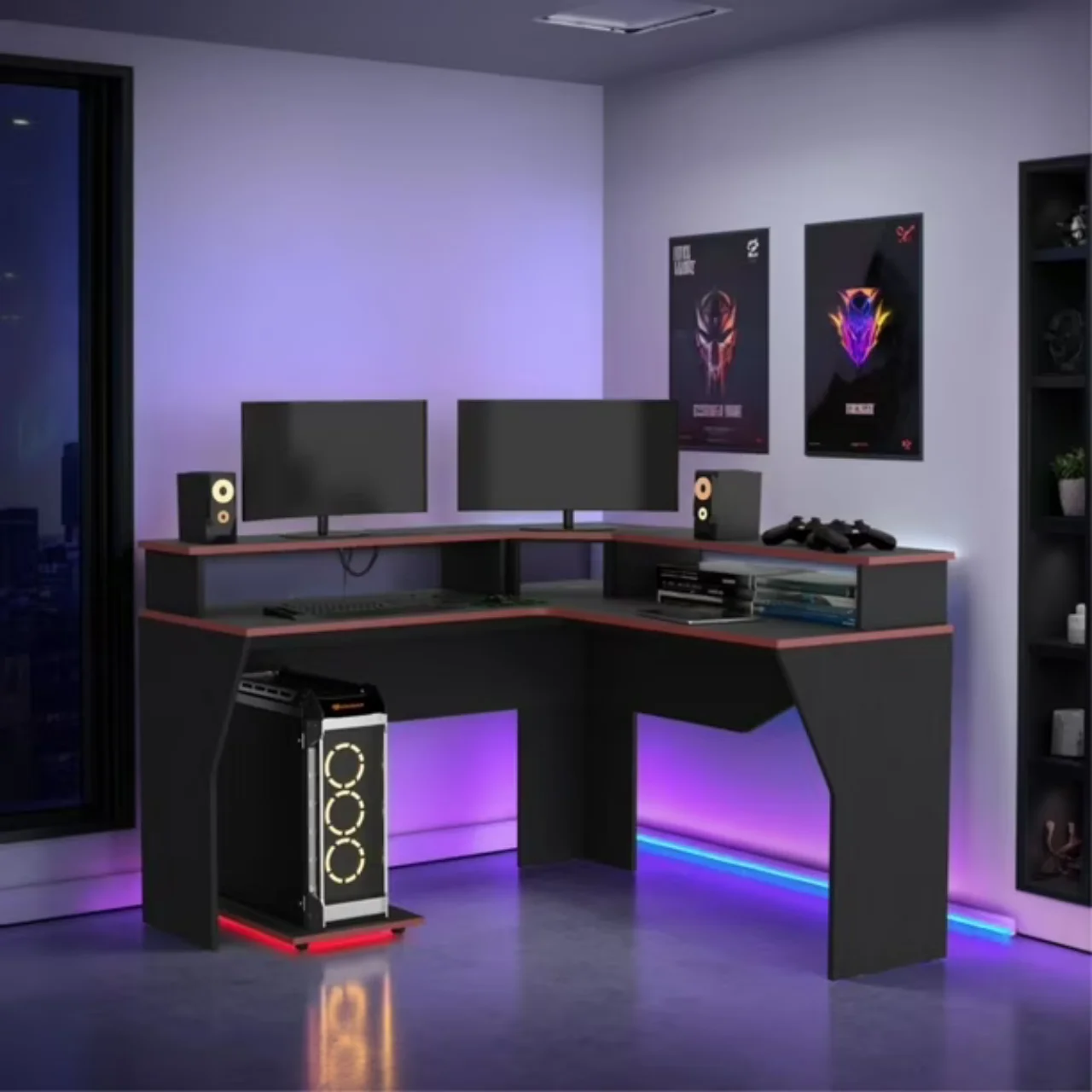 ESCRITORIO GAMER GUMA WENGUE