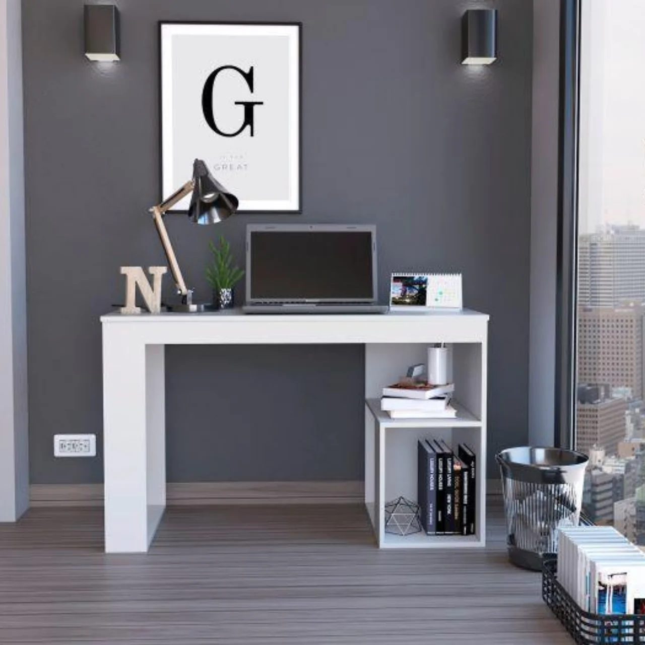 ESCRITORIO PRÁCTICO ASTANA BLANCO