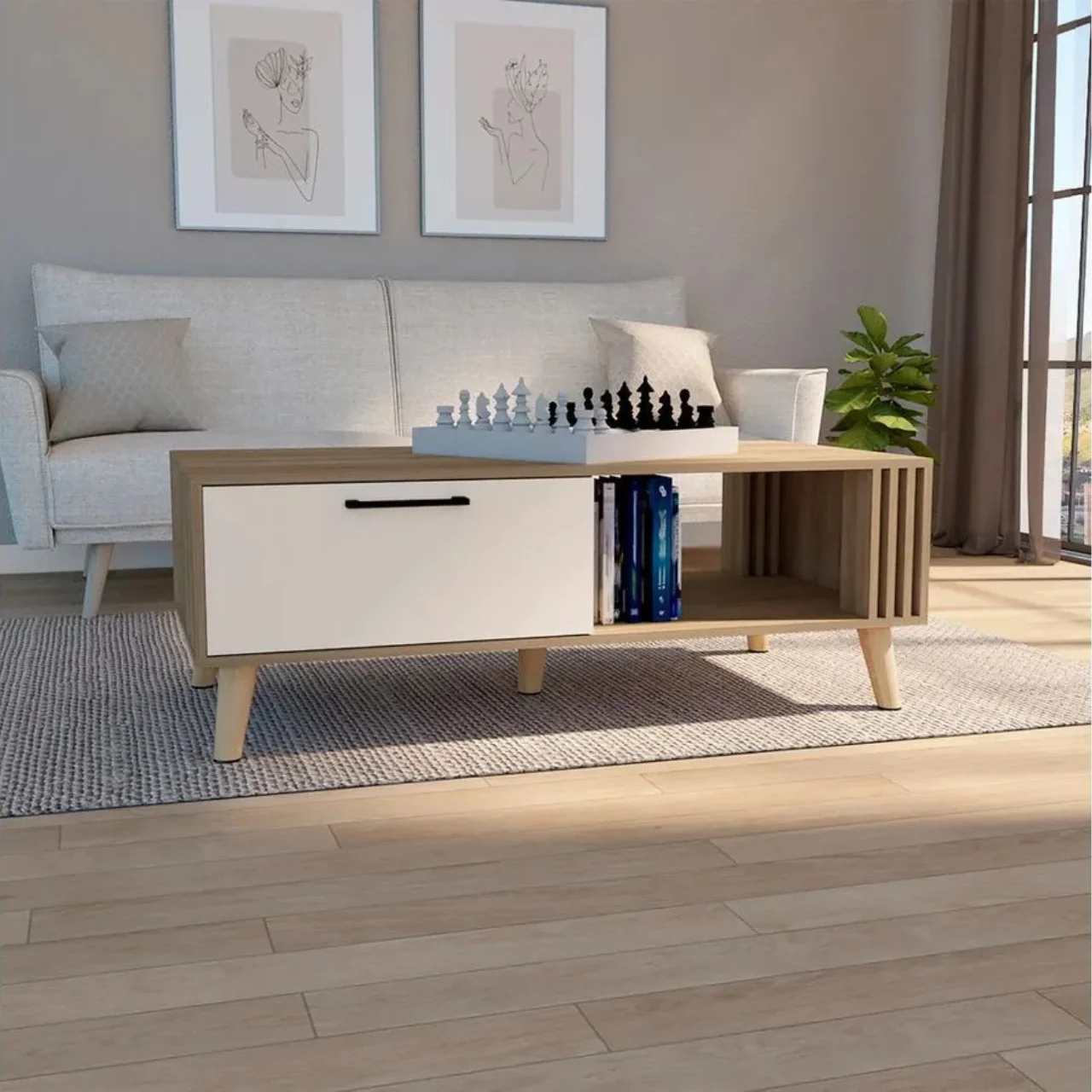 MESA DE CENTRO MINIMALISTA VANCE FRESNO