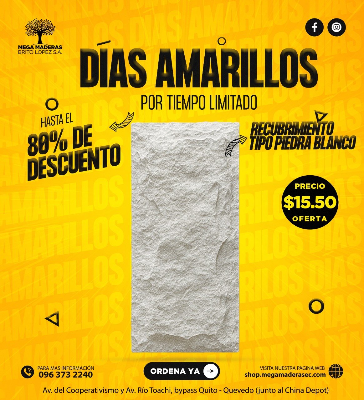 Recubrimiento tipo Roca Blanco