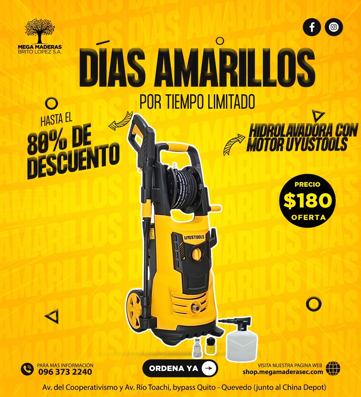 Hidrolavadora con motor uyustools