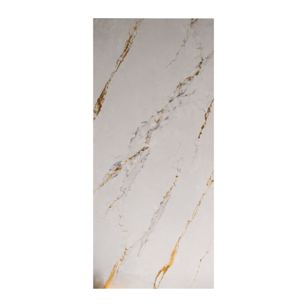 LAMINA PVC BLANCO NUBE VETA DORADA