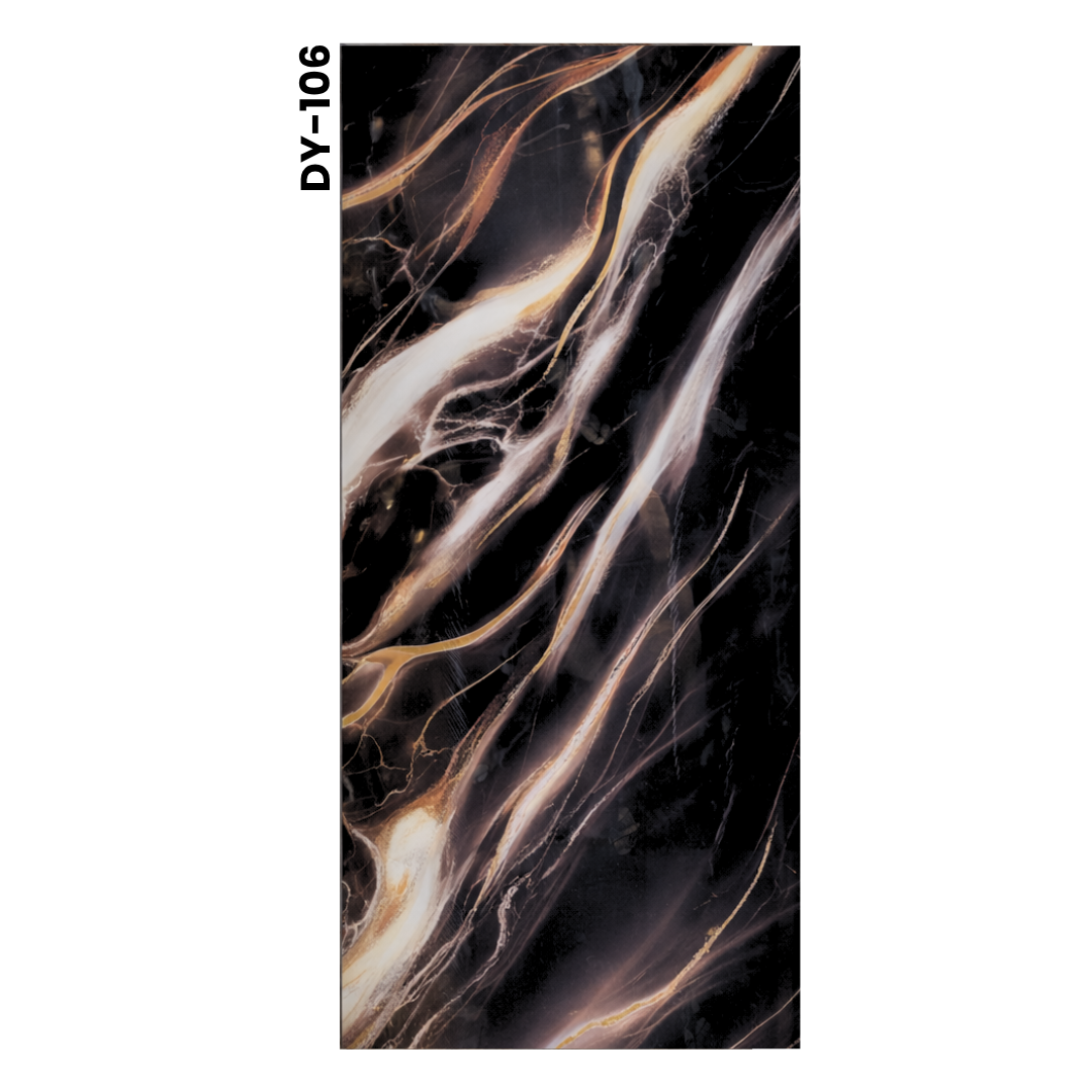 LAMINA PVC NEGRO VETA GRIS-AMARILLA